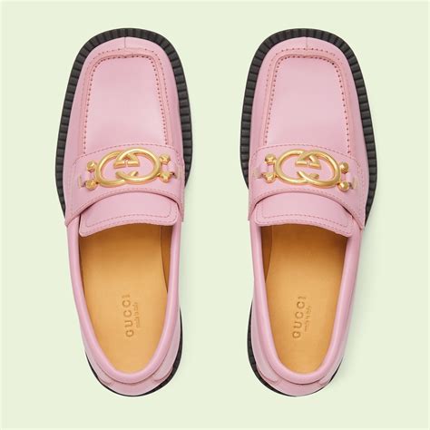 pink guccy|gucci pink loafer.